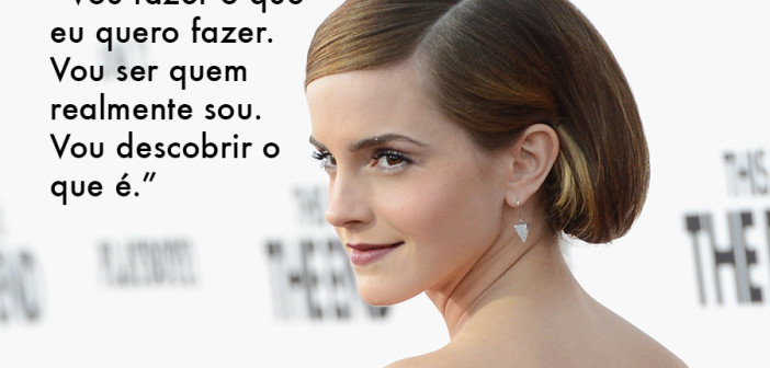 Emma Watson, atriz e ativista redefinindo o que é ser celebridade entre os jovens atores de Hollywood.
