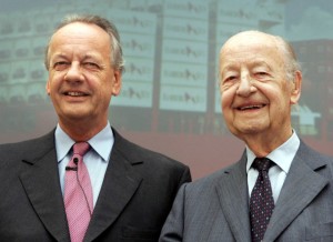 August Oetker e Rudolf-August Oetker em 2005