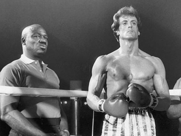 Tony Burton ao lado de Sylvester Stallone em 'Rocky III: O Desafio Supremo' (1982) (Foto: Divulgação)