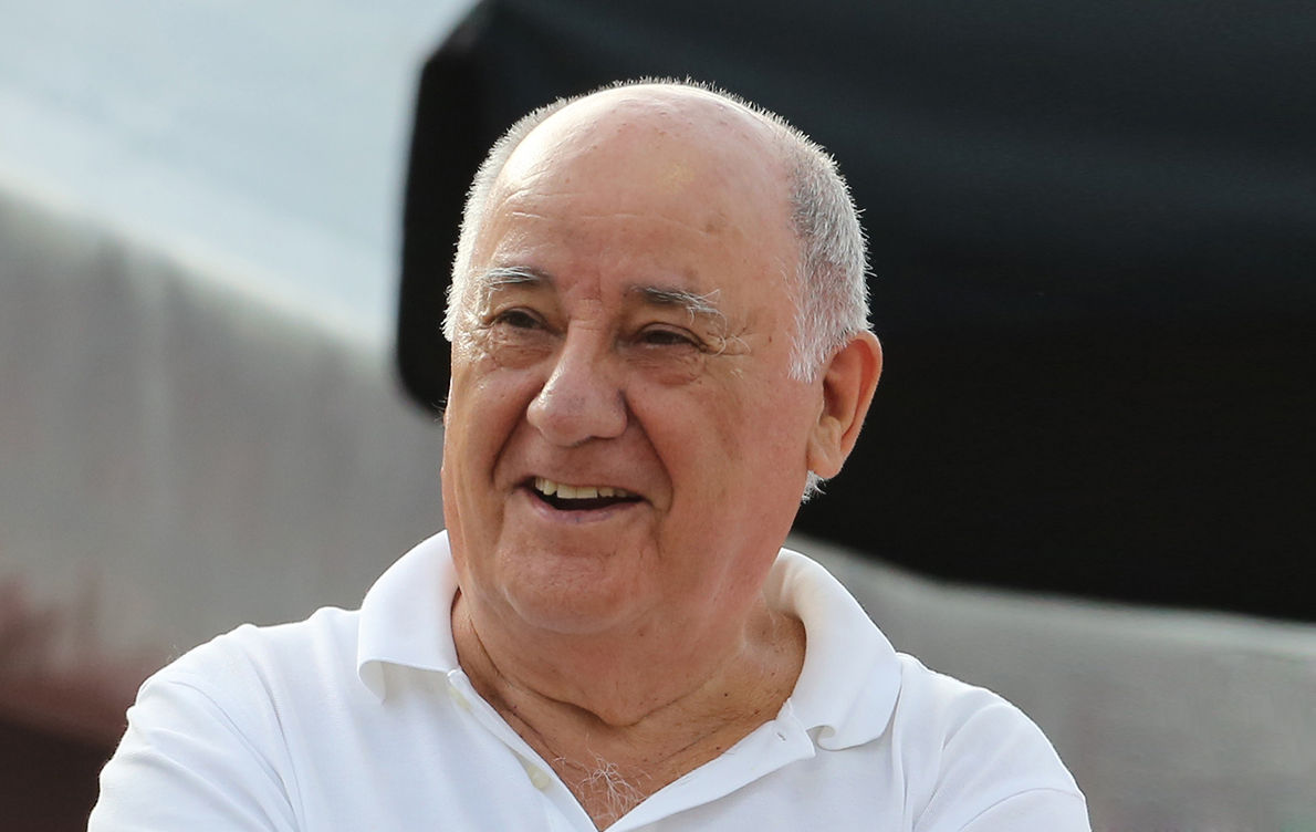 Amancio Ortega Gaona, dono da Inditex proprietária de marcas como a Zara, Massimo Dutti, Oysho