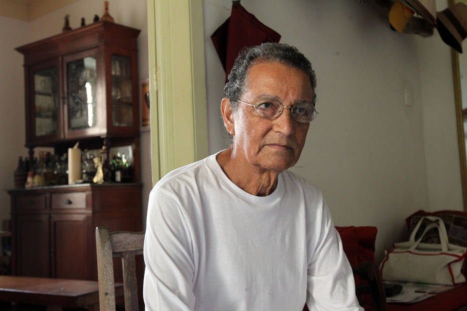 Nelson Xavier, na sua casa em Santa Teresa, no Rio, em janeiro de 2011 (Foto: Fabio Motta/Estadão)