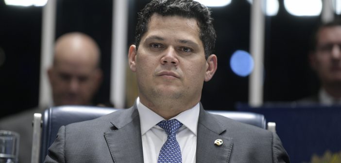 Davi Alcolumbre durante segunda reunião preparatória destinada à eleição do presidente do Senado Federal - 02/02/2019 (Pedro França/Agência Senado)