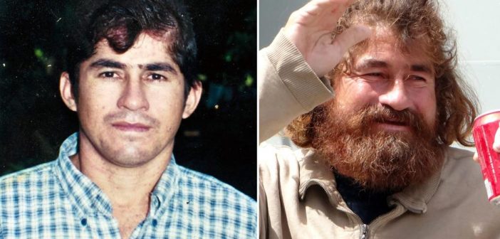 José Alvarenga antes e depois do naufrágio / Crédito: Divulgação