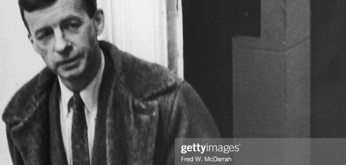 Portrait of Swiss-born photographer and filmmaker Rudy Burckhardt (1914 - 1999) at the Stabel Gallery, New York, New York, January 12, 1960. (Photo by Fred W. McDarrah/MUUS Collection via Getty Images)