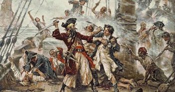 Barba-Negra (c.1680–1718) Um dos piratas mais infames a navegar pelos mares. (© Public Domain)