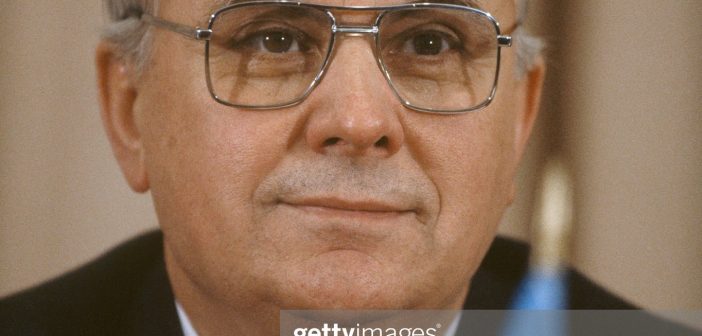 Ukranian President Leonid Kravchuk During a Central European Initiative Meeting (Photo by Georges DeKeerle/Sygma via Getty Images)