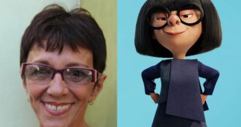 Legenda: A artista foi a voz de Edna Moda, personagem que desenvolve os trajes dos Incríveis Foto: Reprodução e Divulgação