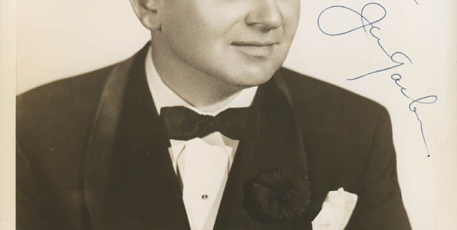 Jan Garber - Fotografia Inscrita Autografada. (Crédito da foto: CORTESIA HistoryForSale / REPRODUÇÃO /DIREITOS RESERVADOS)