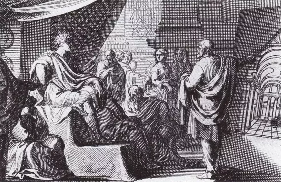 Vitrúvio viveu em uma época de expansão do Império Romano e foi patrocinado por César Augusto — Foto: WIKIPEDIA DOMINIO PÚBLICO