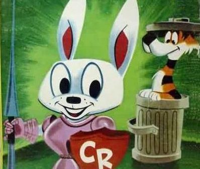 Coelho Cruzado , "Crusader Rabbit", foi o primeiro desenho animado desenvolvido expressamente para a televisão.
