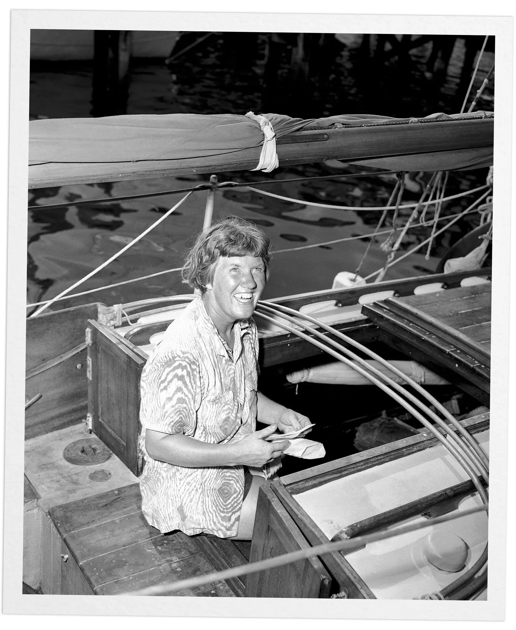 Davison em 1953 em Miami. Ela finalmente se estabeleceu na Flórida e se casou com Bert Billheimer, um ex-fotógrafo do Miami Herald. (Crédito: Associated Press)