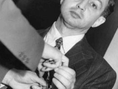 Harry Gold, foi mensageiro confesso de espionagem atômica para Klaus Fuchs, um agente soviético na transmissão de segredos americanos de energia atômica. (Crédito da fotografia: Cortesia Philadelphia Cold War Spy Harry Gold - WHYY / REPRODUÇÃO/ DIREITOS RESERVADOS)