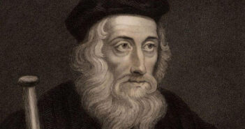 John Wycliffe em pintura preta e branca: a história do homem que foi 'torturado depois de morto' por ter traduzido a Bíblia (© Foto: GETTY IMAGES/via BBC)