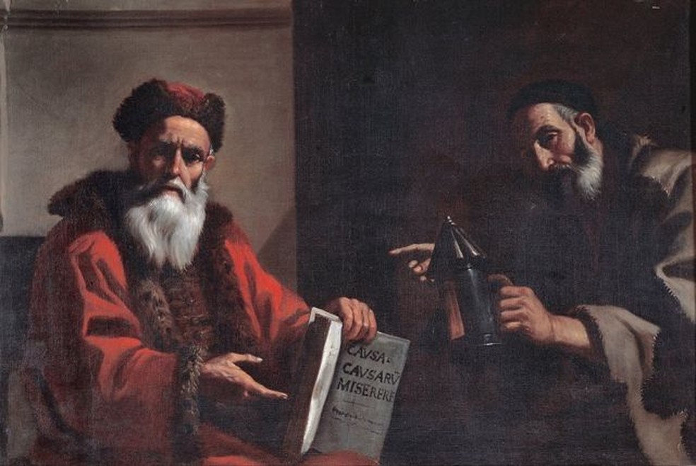 "Diógenes e Platão", de Mattia Preti (1649) — Foto: GETTY IMAGES via BBC