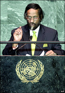 O IPCC de Rajendra Pachauri ganhou o Prêmio Nobel da Paz em 2007