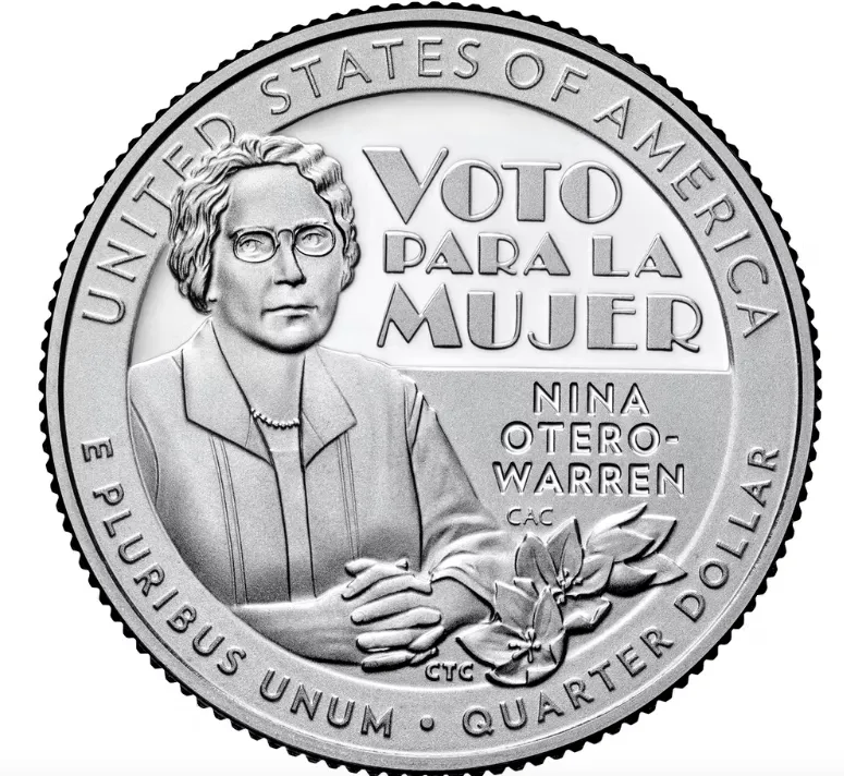 Adelina “Nina” Otero- Warren estampa moeda dos EUA (Foto: Divulgação)