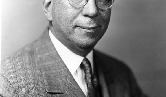 Lewis Strauss, ex-presidente da Comissão de Energia Atômica. (Crédito: Harris e Ewing Biblioteca e Museu Harry S. Truman)