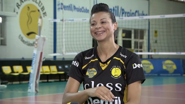 A ex-jogadora de vôlei Walewska, em entrevista ao Esporte Espetacular — Foto: TV Globo