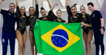 Brasil conquista a prata inédita no Mundial de Ginástica Artística (Foto: Reprodução/Redes Sociais)