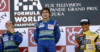 Aguri Suzuki, à direita da imagem, também foi piloto da Zakspeed na F1 (Foto: LAT Photographic/Forix) © Fornecido por Grande Prêmio