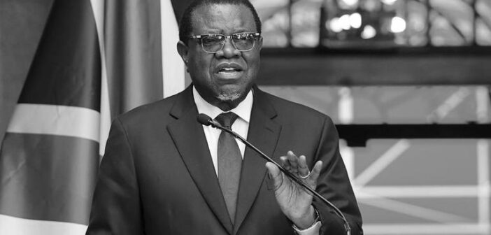 Hage Geingob estava a receber tratamento devido a um cancro © Phill Magakoe/AFP/Getty Images