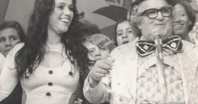 Rosely Dinamite foi assistente de palco dos programas do Chacrinha — Foto: Arquivo pessoal