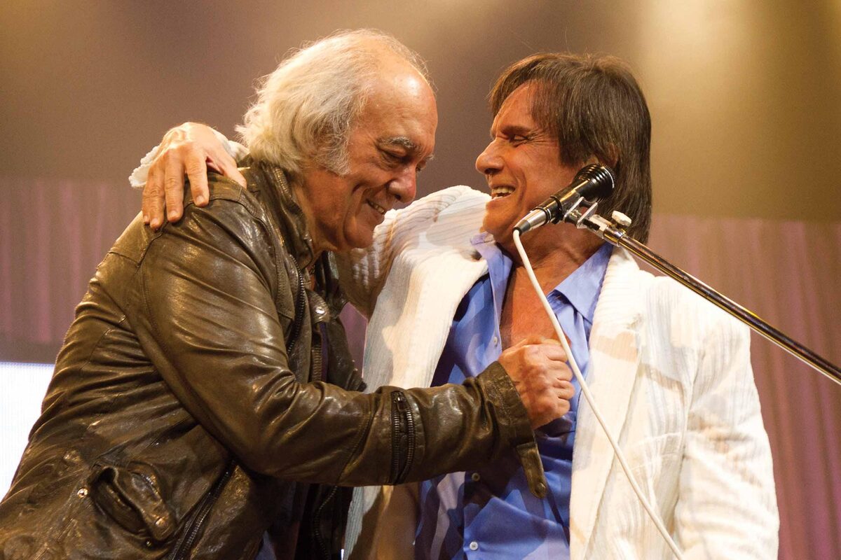 Erasmo Carlos e Roberto Carlos, parceiros de longa data. Foto: Edu Lissovsky
