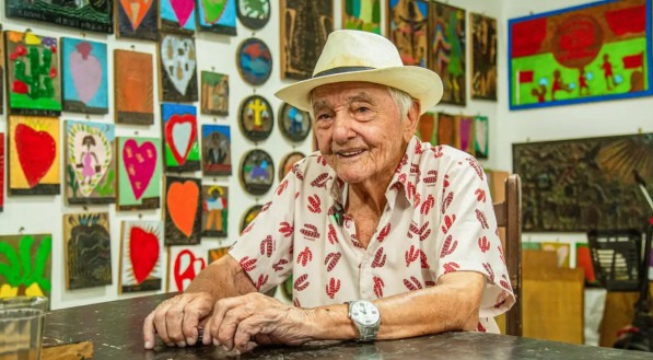 xilógrafo J.Borges está em exposição no Museu do Pontal - © Museu do Pontal/Divulgação